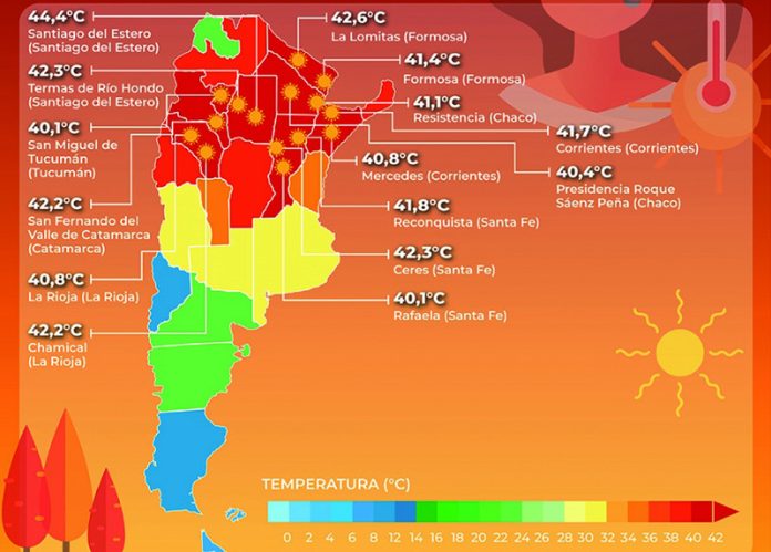 Pese a las lluvias en 15 ciudades del pa s la temperatura lleg a