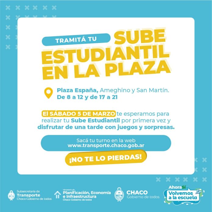 SUBE Estudiantil jornada en la plaza Espa a para tramitar la