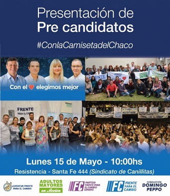 El Frente para el Cambio invita a la presentaci n de precandidatos